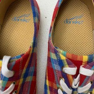veda canvas red madras size 41